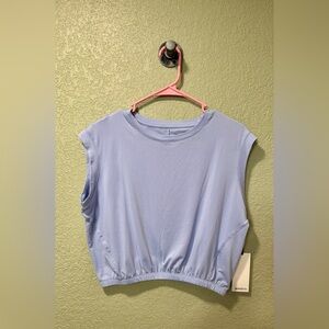 Mondetta Cropped Tank with Gathered Hem NWT S